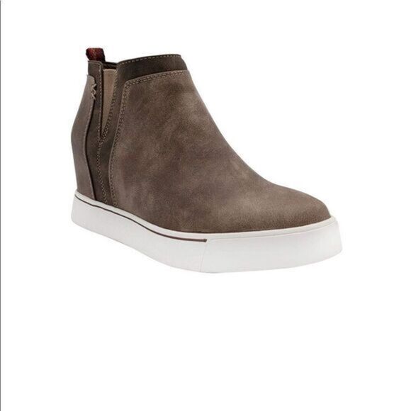 Sugar Wedge Sneakers sz 6 Casual Zip Sides NEW #G290 - Picture 1 of 6